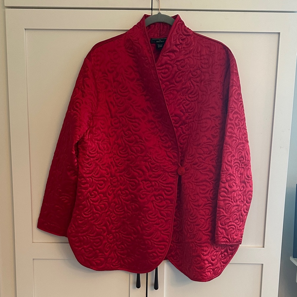 GUMP’s ALL SILK KIMONO STYLE QUILTED JACKET-NWOT